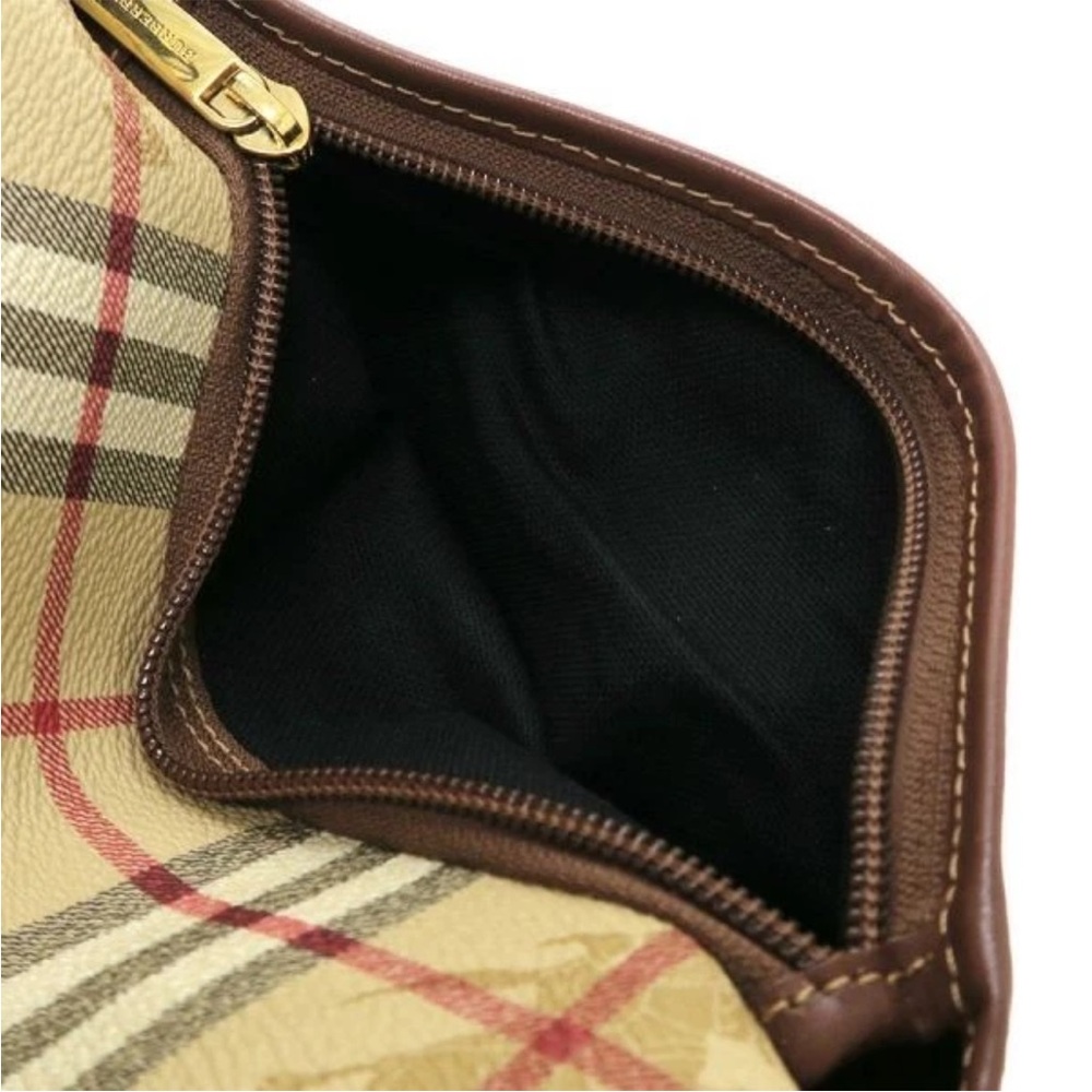 Burberry Tan and Brown Check Shoulder Bag Unisex - Picture 9 of 10